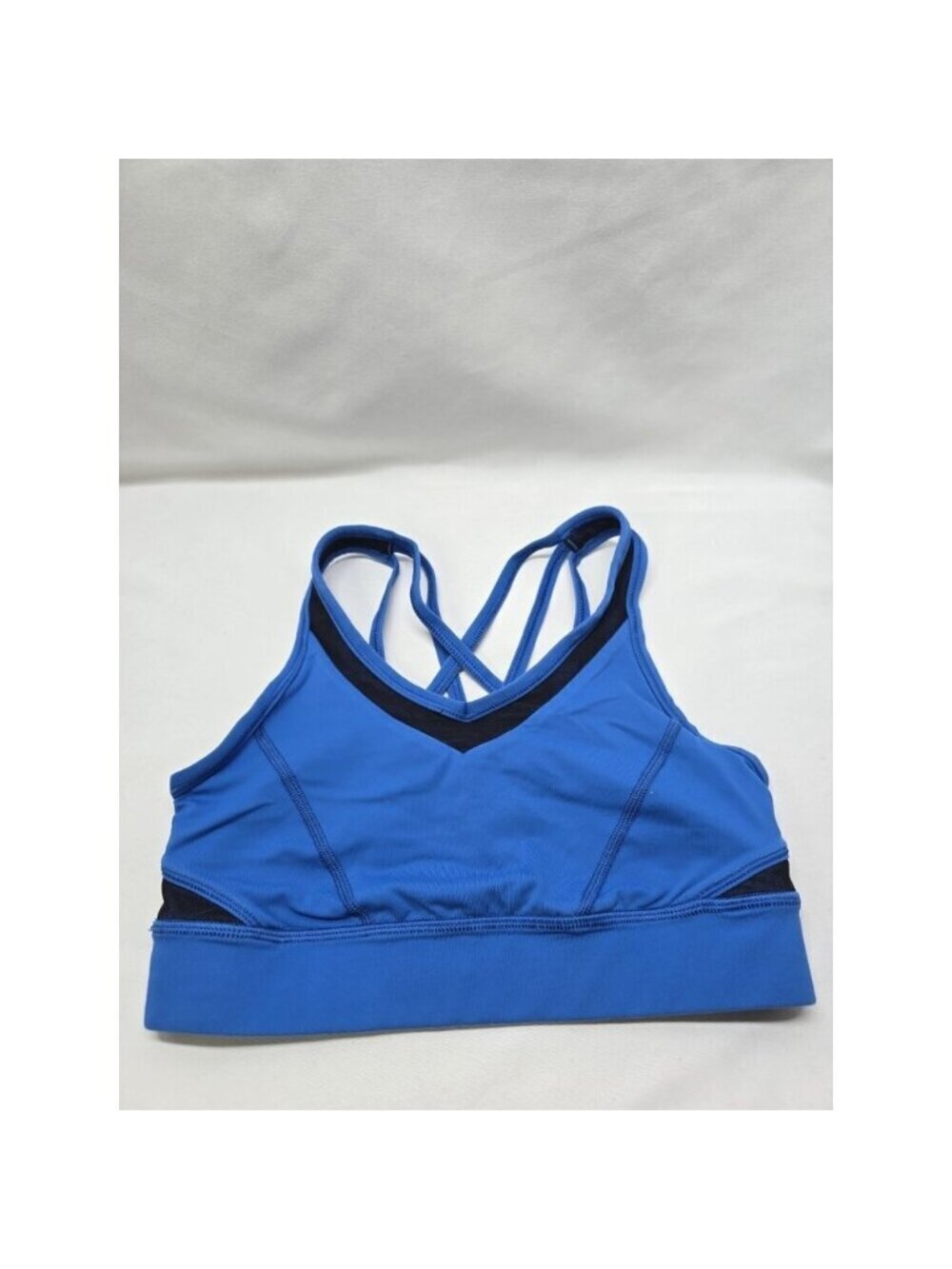 LULULEMON Strap It Like It's Hot Bra Lakeside Blue Run Gym Yoga Active- SIZE 4